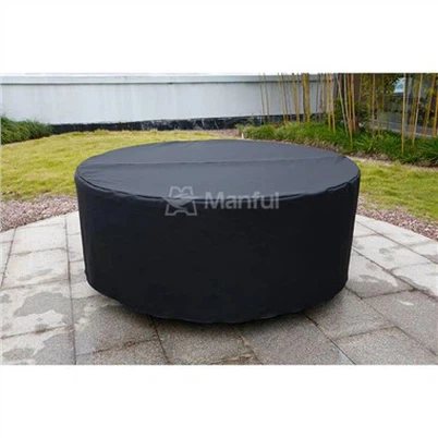 ブラック300Dオックスフォードテーブルカバー